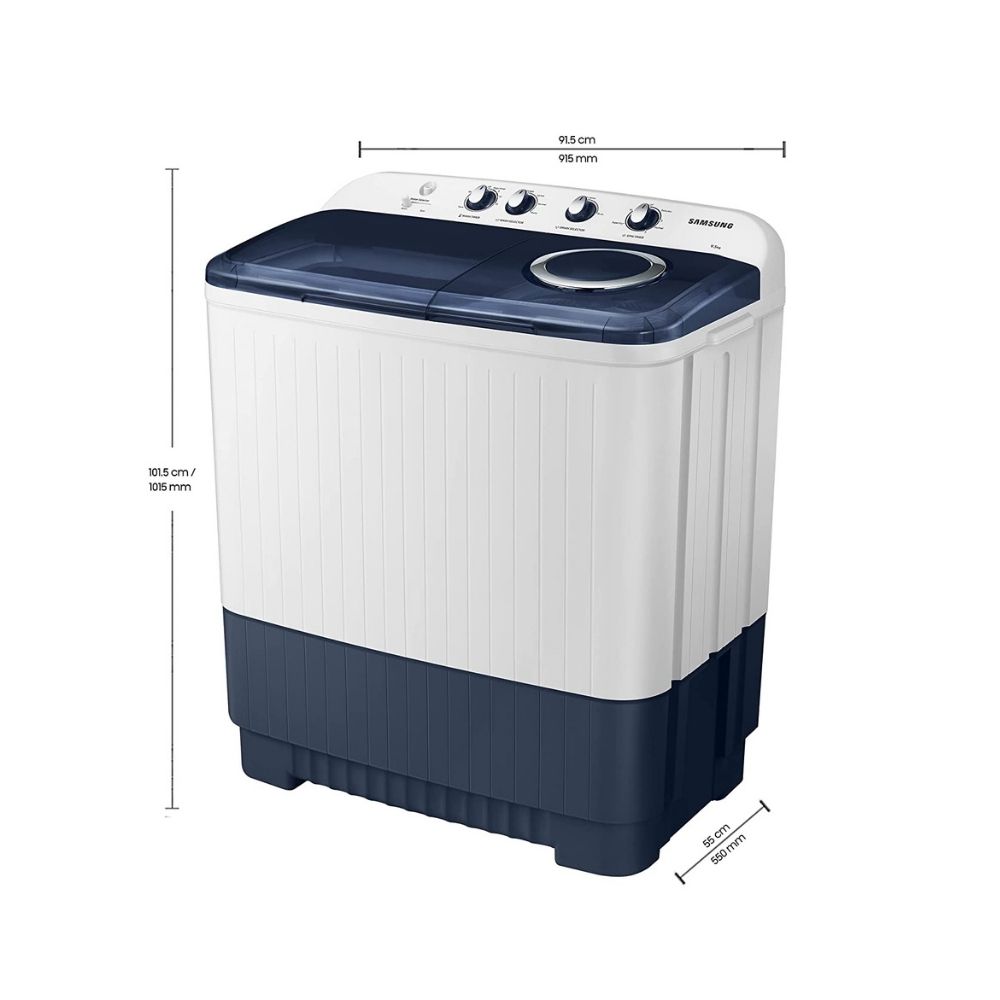 Samsung 9.5kg Semi Automatic Top Loading Washing Machine (WT95A4200LL, Blue)