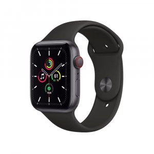 Apple Watch SE GPS + Cellular MYF02HN/A 44 mm Space Grey Aluminium Case with Black Sport Band