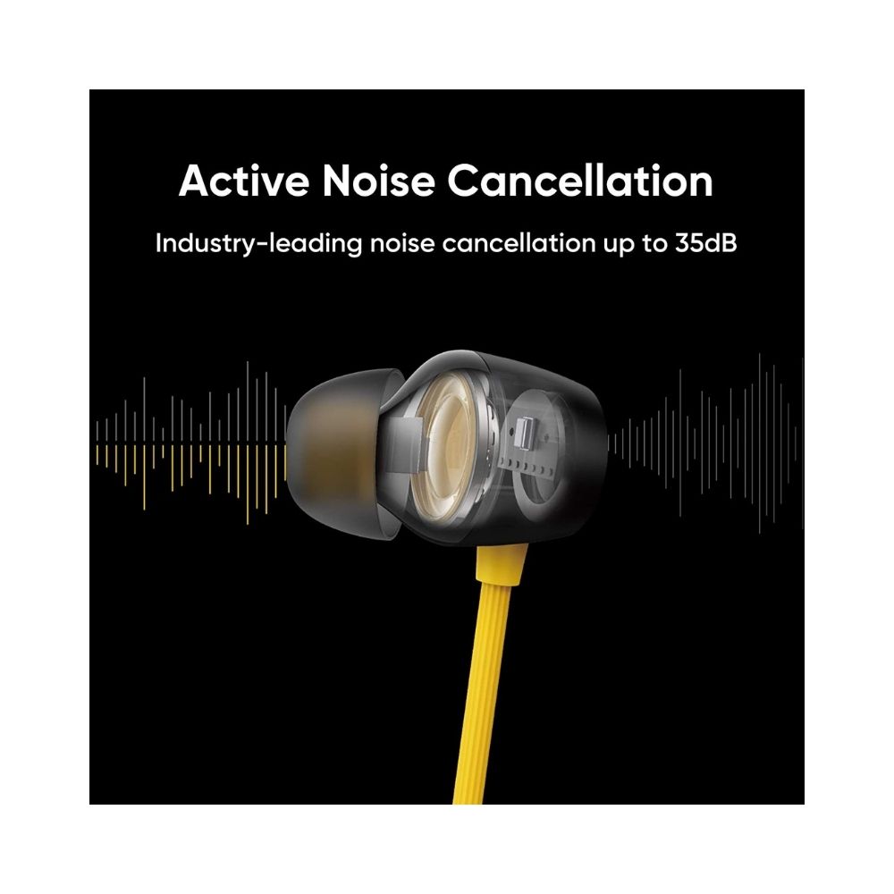 Realme Buds Bluetooth Wireless Pro in Ear Earphones with Mic (Yellow)