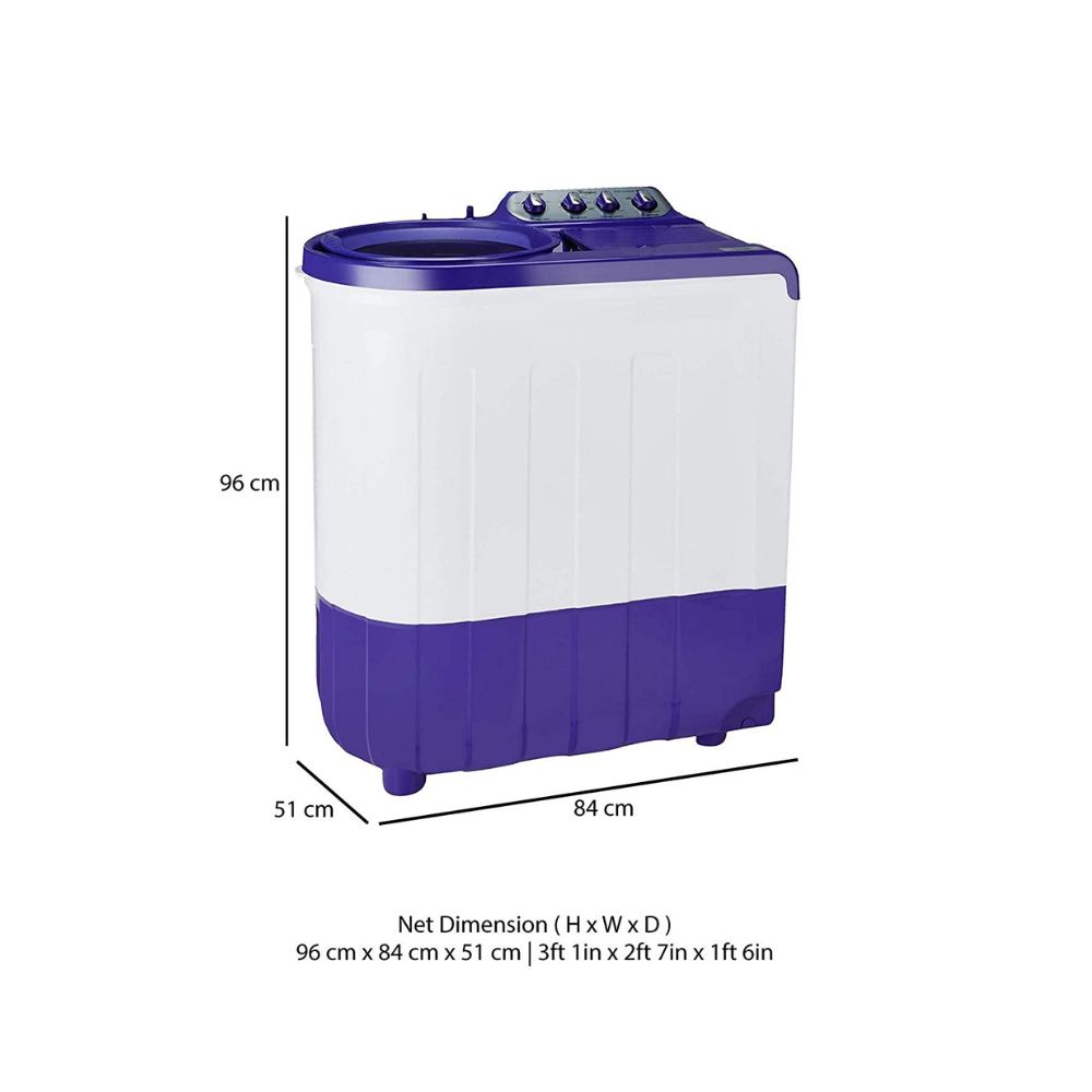 Whirlpool 8 kg 5 Star, Supersoak Technology Semi Automatic Top Load Purple  (ACE 8.0 SUP SOAK (CORAL PURPLE)(5 YR))