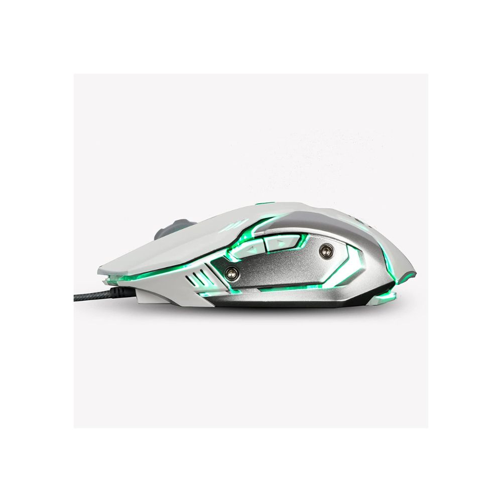 Zebronics Zeb-Transformer-M Optical USB Gaming Mouse with LED Effect(White)