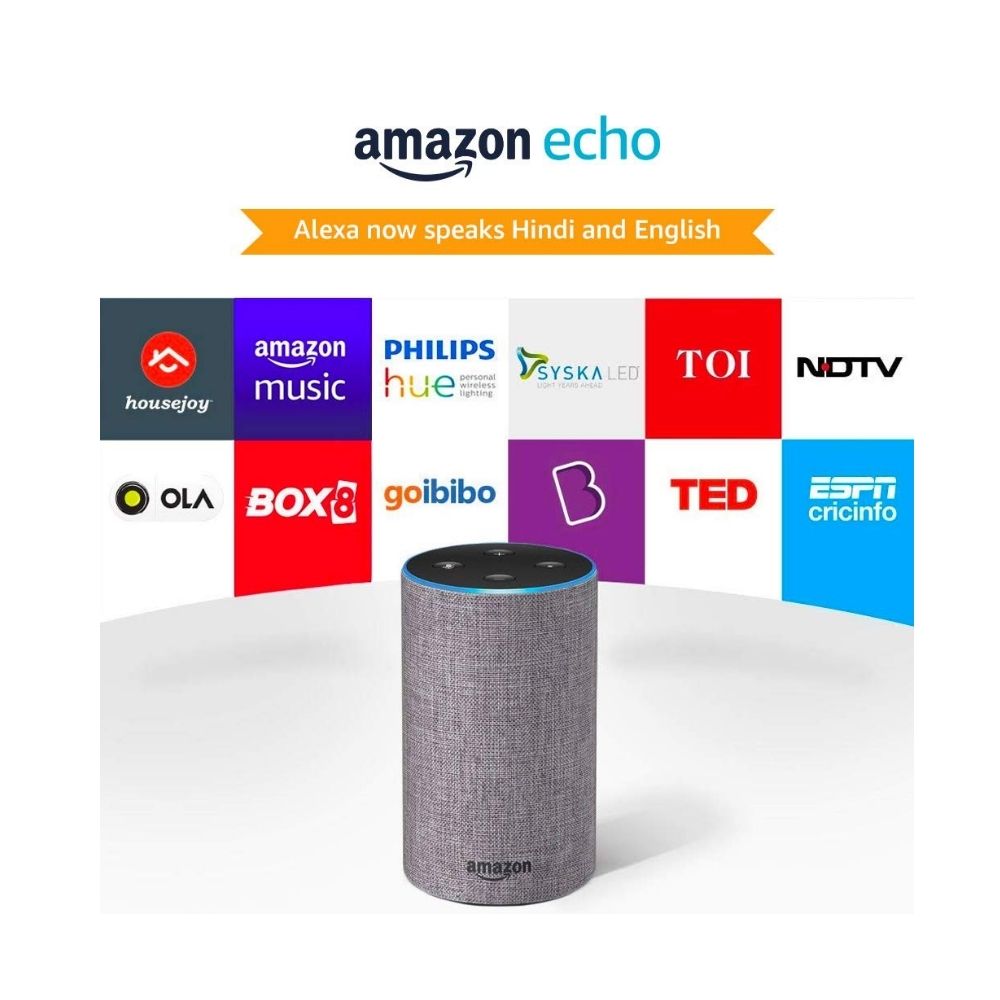 Amazon Echo (2nd Gen) - Powered by Dolby Grey