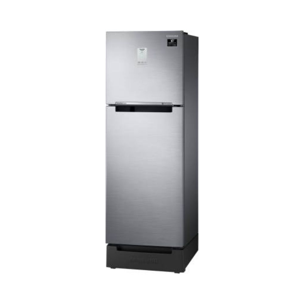 Samsung 244 L Frost Free Double Door 2 Star Refrigerator  (Ez Clean Steel(Silver), RT28A3C22SL/HL)