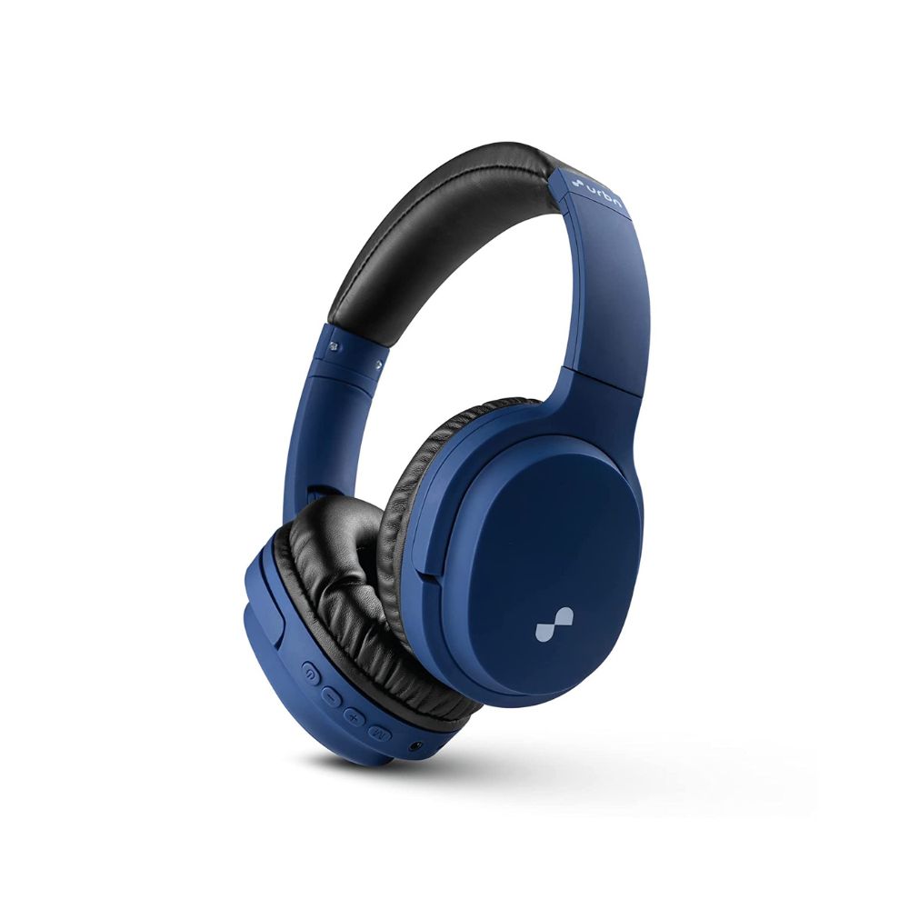 URBN Thump 550 HD Sound Deep Bass Wireless Bluetooth On Ear Headphone with in-Built Mic, (Blue)