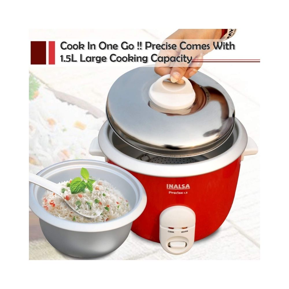 INALSA Electric Rice Cooker Precise 1.5-600W