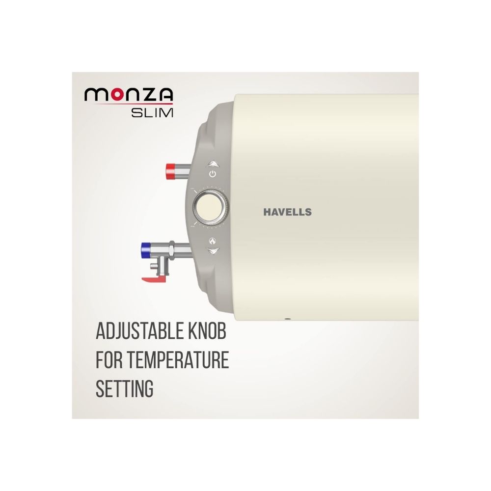 Havells Monza Slim 10-Litre Right Horizontal Storage Water HeaterGHWBMASWH010 (Geyser)
