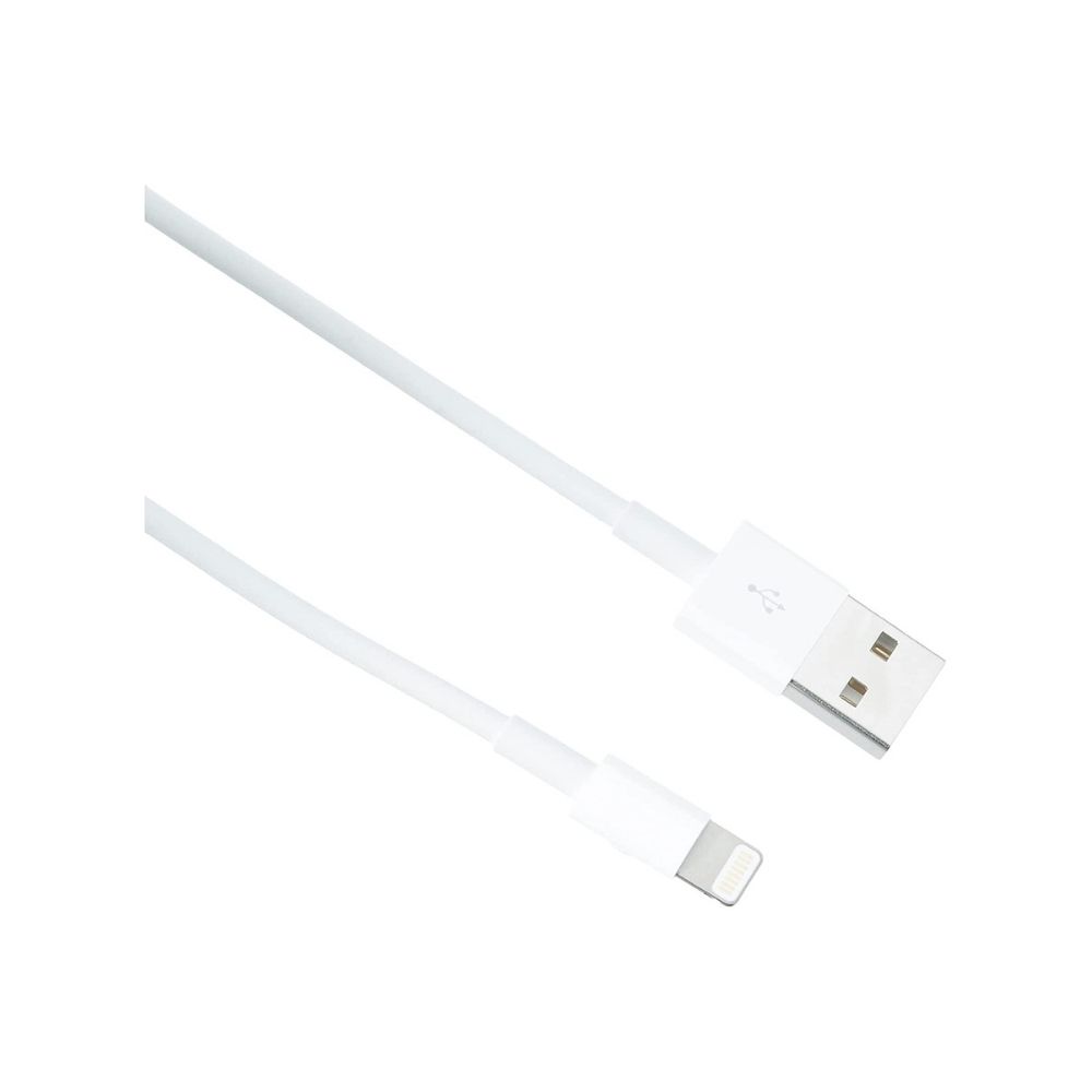 Apple MD819ZM/A Lightning to USB Cable (2 m) Lightning Cable (Compatible with Mobile, White, One Cable)