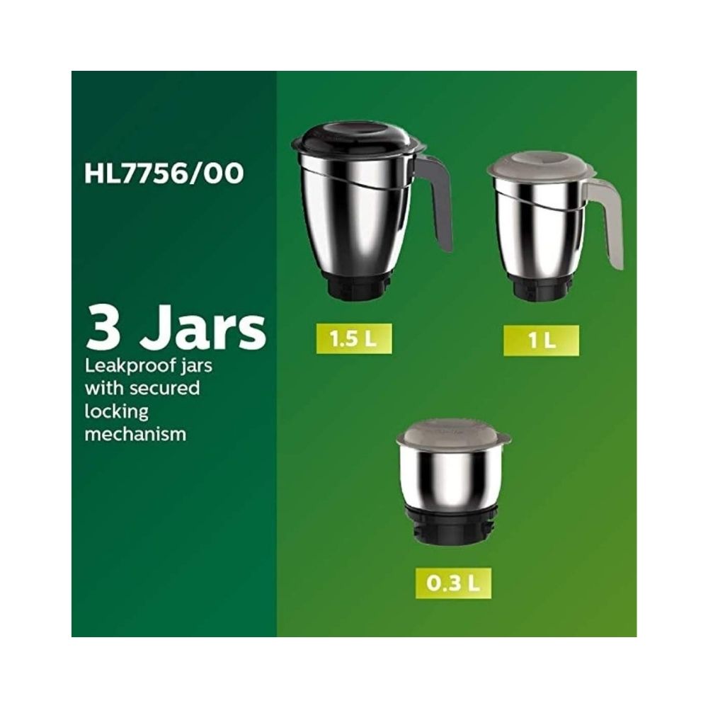 Philips HL7756/02 750W Mixer Grinder, Red