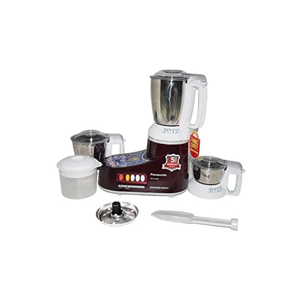 Panasonic 550 Watts 3 Jars Mixer Grinder (Double Locking Safety System, MX-AC360)