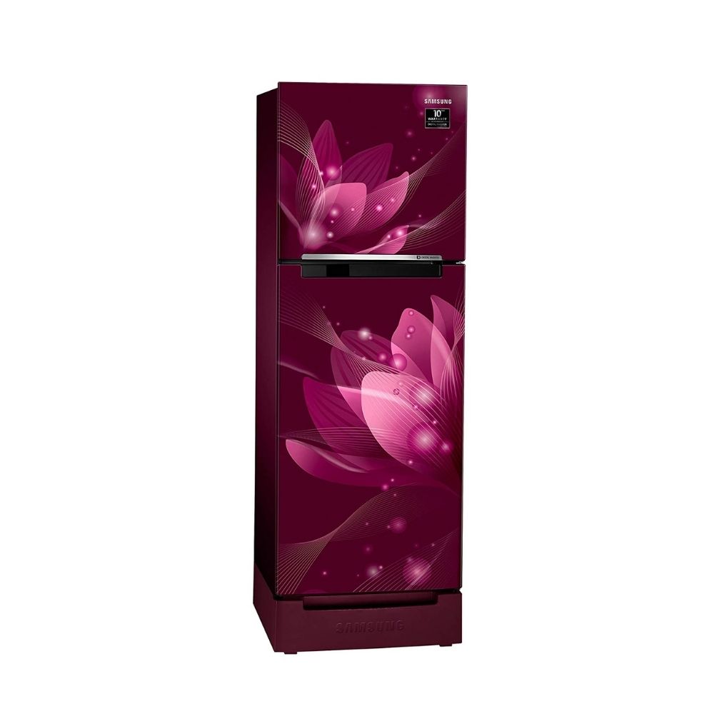 Samsung 253 L 2 Star Frost Free Double Door Refrigerator Saffron Red (RT28A3122R8/HL)