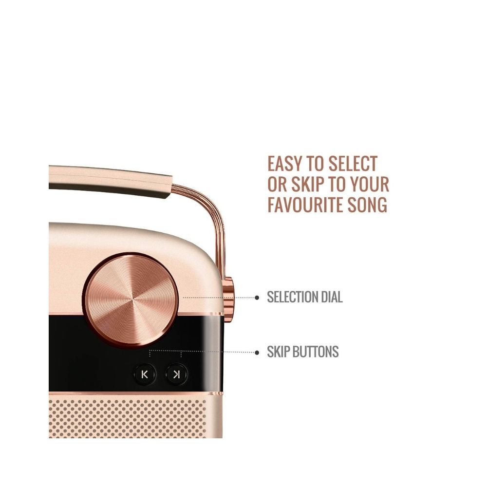 saregama Carvaan Rose Gold - Sound by HARMAN/ KARDON 10 W Bluetooth Home Theatre  (Rose Gold, Stereo Channel)