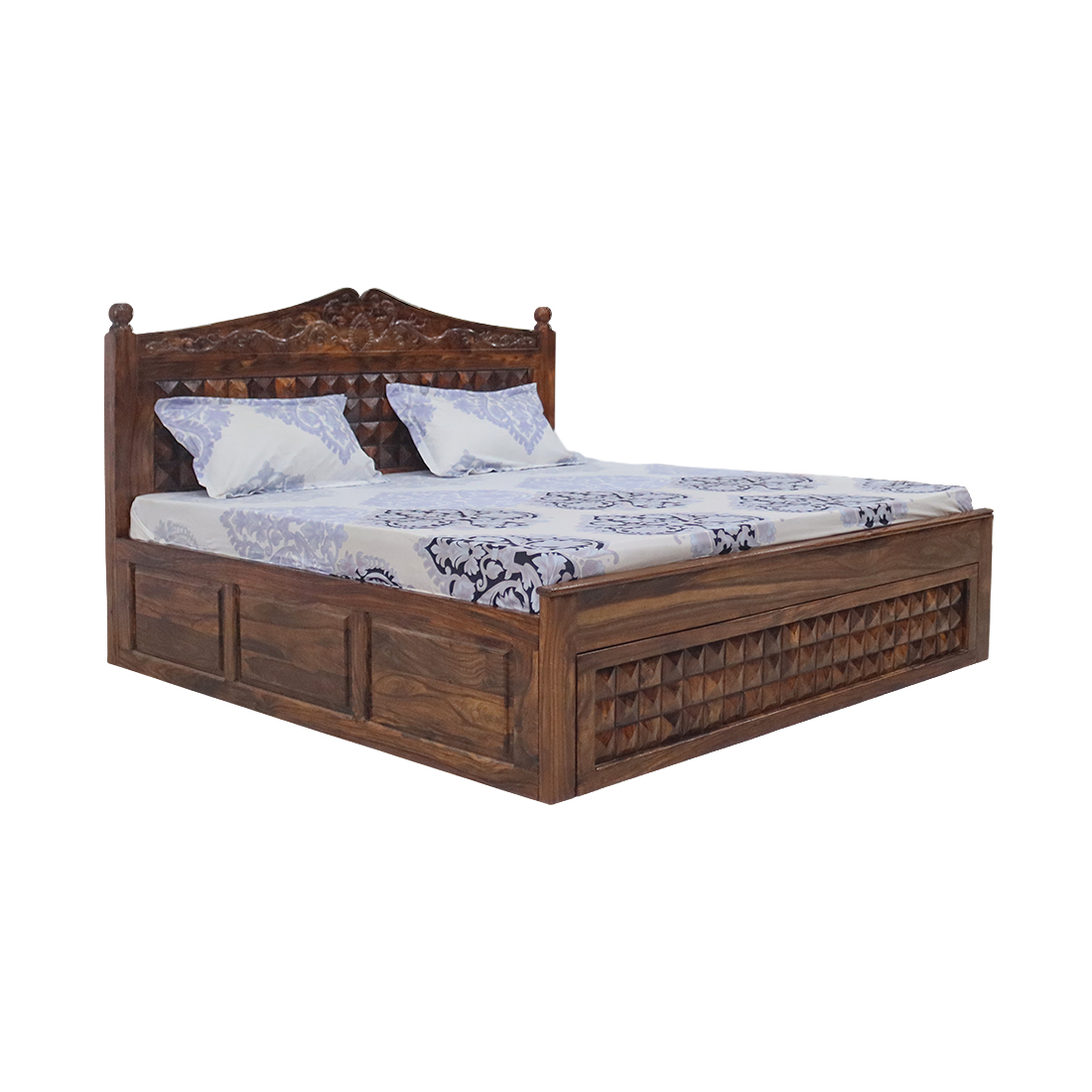 AARAM By Zebrs Furniture House Double Bed with Box Storage