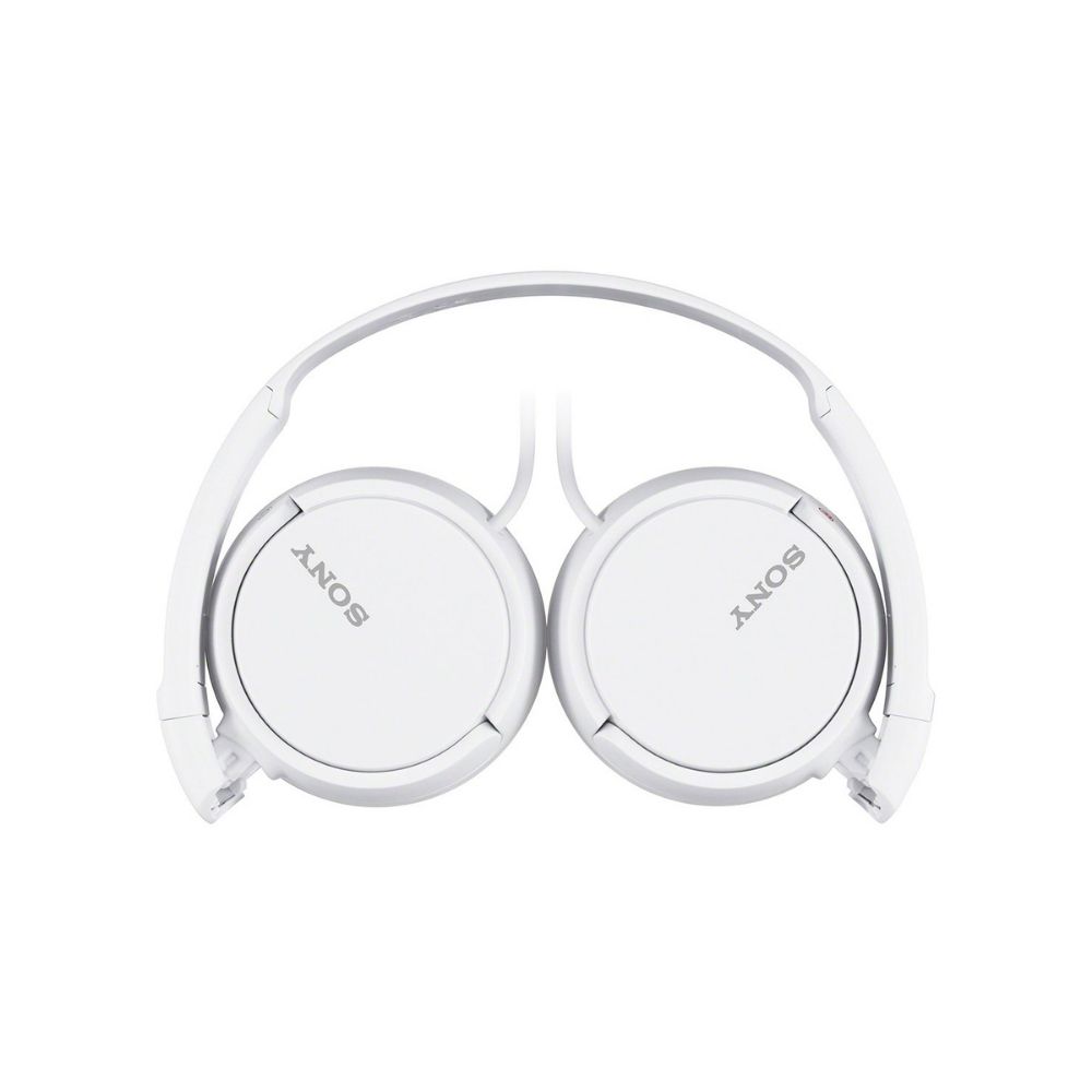 Sony MDR-ZX110AP On-Ear Stereo Headphones with Mic  (White)