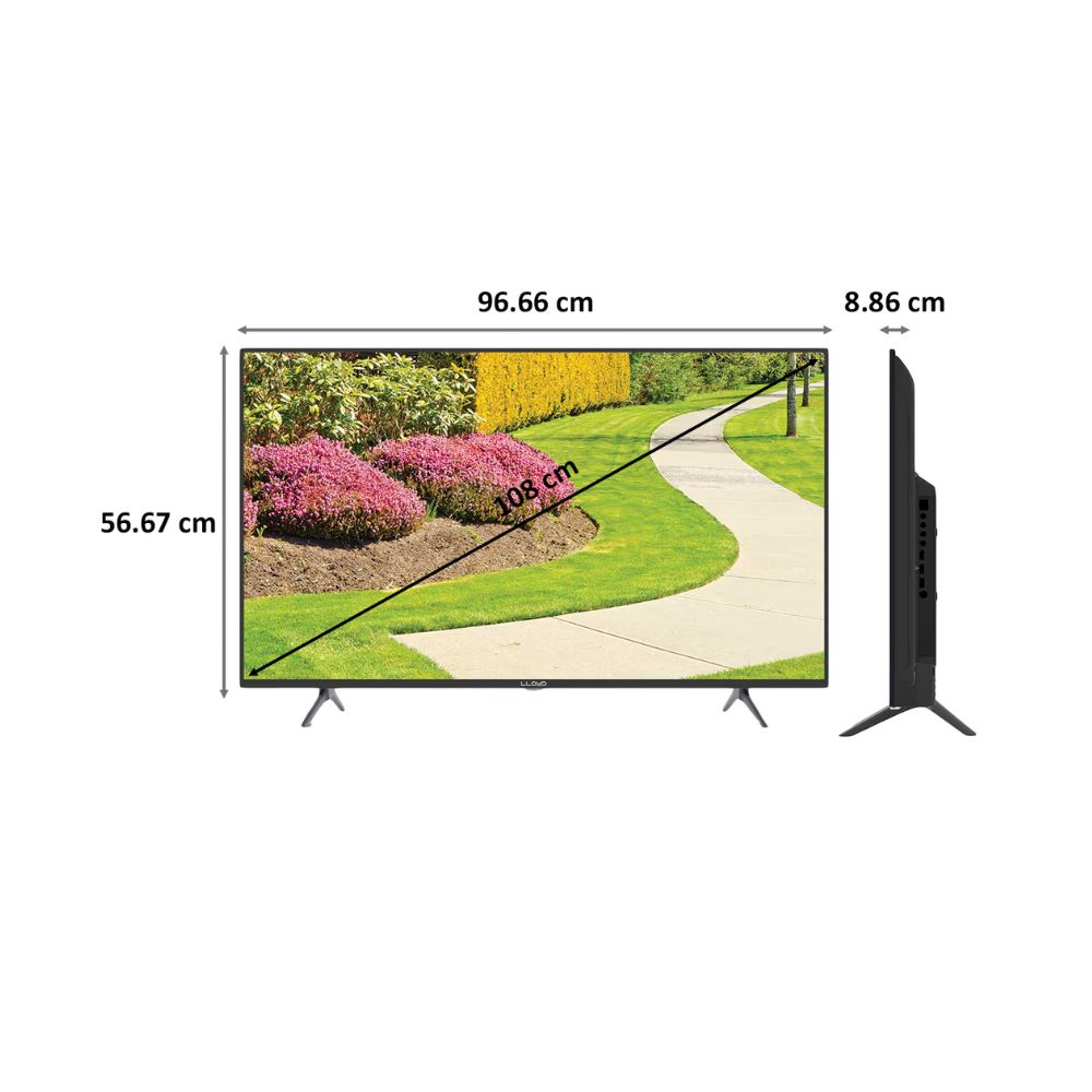 Lloyd 43US900B 108cm (43 Inch) Ultra HD 4K LED Android Smart TV (Dolby Audio, GL43U3J1IA, Black)