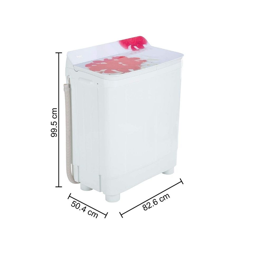 Haier 8.5 kg Semi Automatic Top Load Red, White  (HTW85-178)