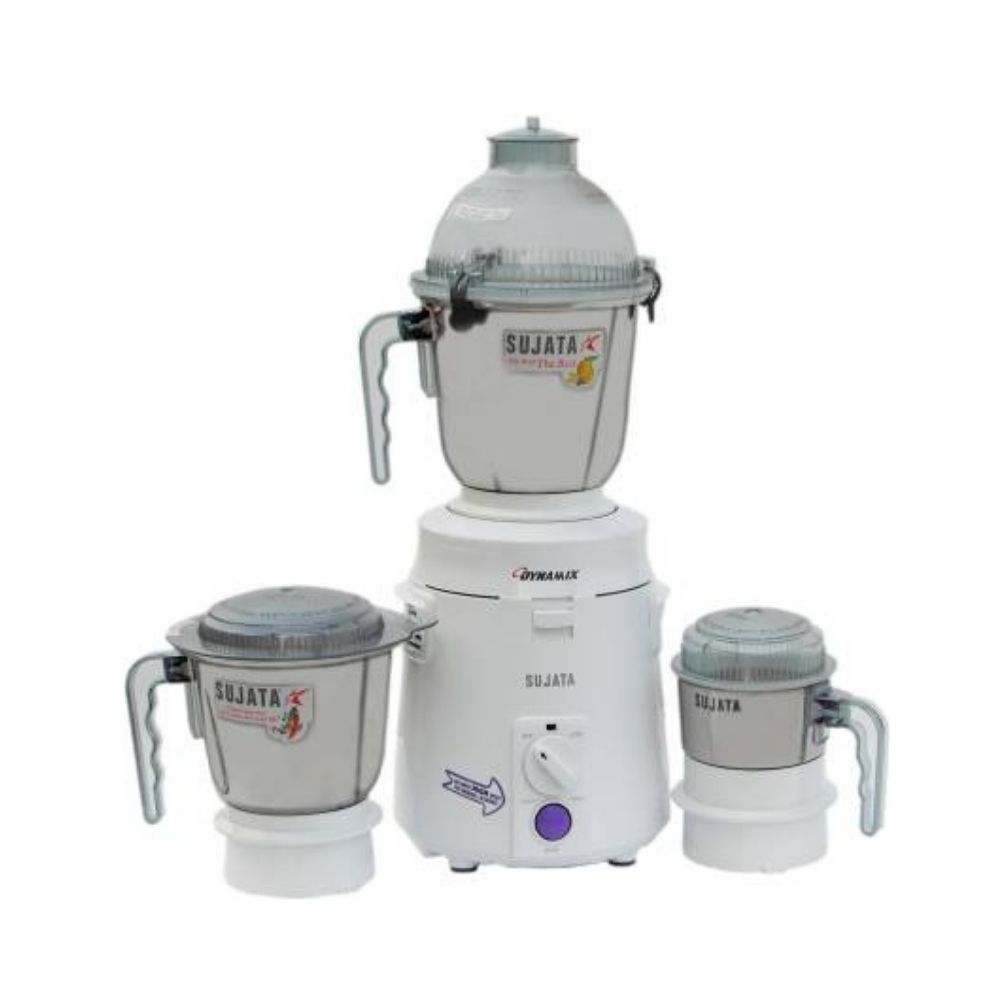 Sujata Dynamix, Mixer Grinder, 900 Watts, 3 Jars (White)