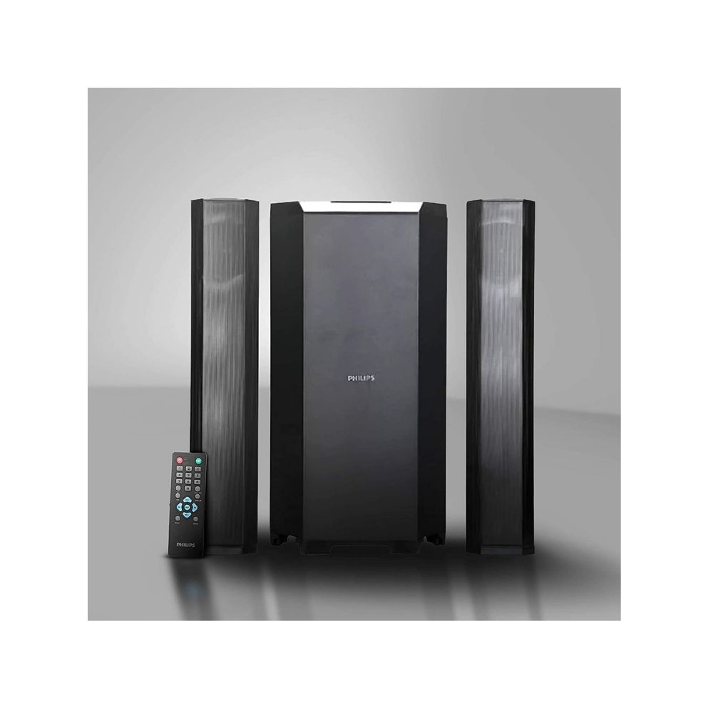Philips Audio MMS8085B/94 2.1 Channel 80W Multimedia Speaker System with Convertible Soundbar