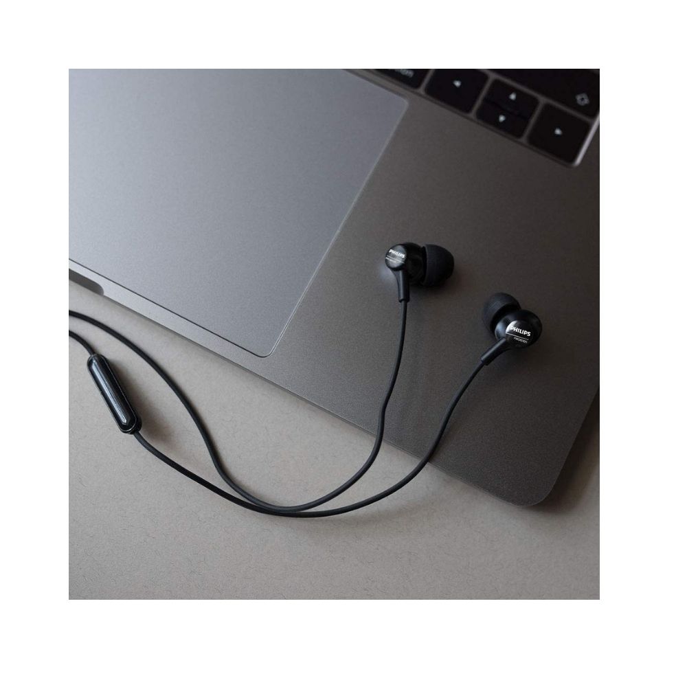 Philips Audio Hi-Res Audio PRO6105BK Wired in Ear Headphone with Mic (Black)