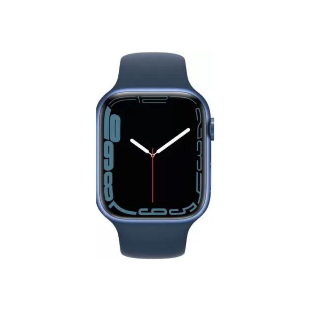 APPLE Watch Series 7 GPS MKN13HN/A 41 mm Aluminium Case  (Blue Strap, Regular)