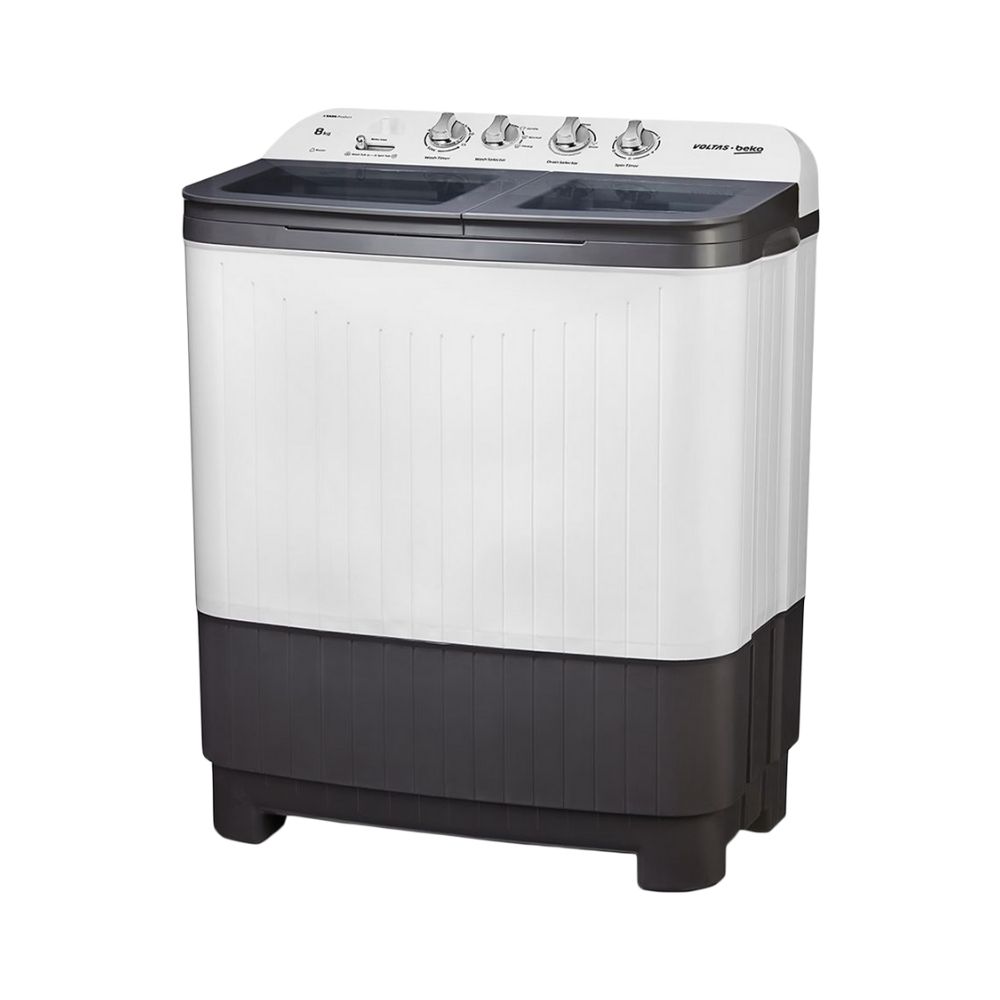 Voltas Beko 8 Kg Semi Automatic Top Load Washing Machine Burgundy (WTT80DGRG)