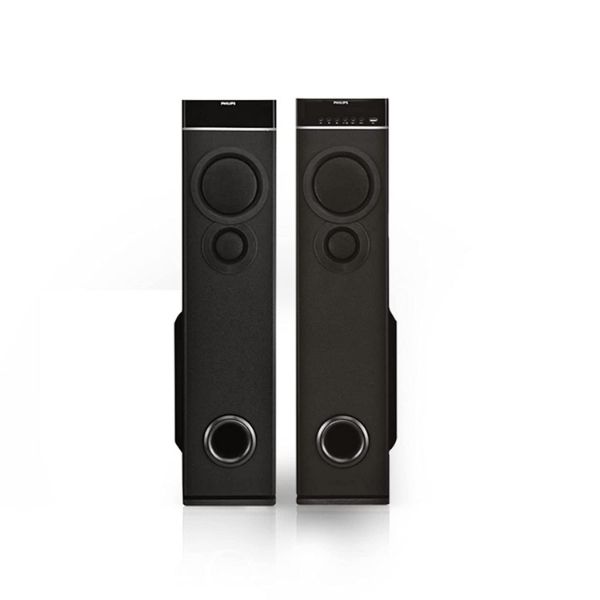 Philips SPA9080B/94 80 W Bluetooth Tower Speaker  (Black, 2.0 Channel)