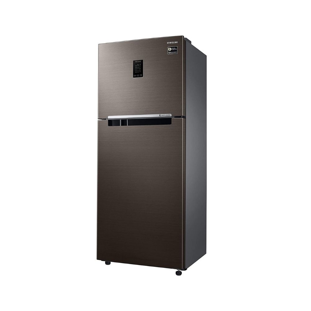 Samsung 386 L 3 Star Inverter Frost-Free Double Door Refrigerator (RT39T5C3EDX/TL, Luxe Brown)
