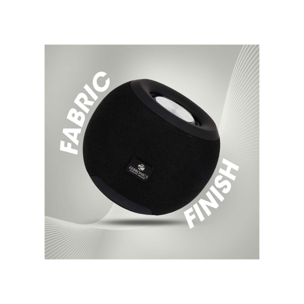 Zebronics ZEB-BELLOW 40 Wireless Bluetooth v5.0 Fabric Finish 8W Portable Speaker (Black)