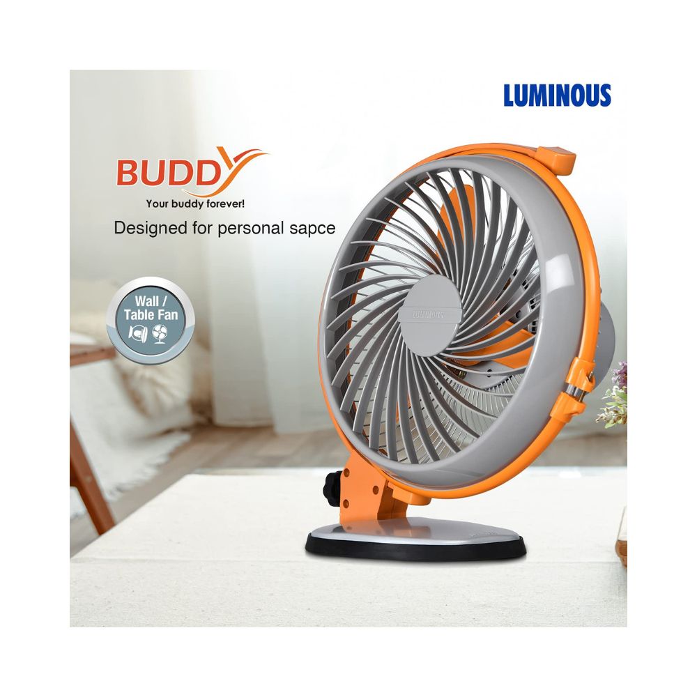 Luminous Buddy 230mm 55-Watt High Speed Personal Fan (Royal Orange)