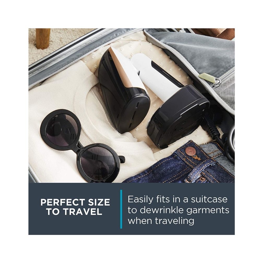 Rowenta ACCESS'STEAM Pocket Foldable and Fastest Heatup Compact Travel Steamer, White