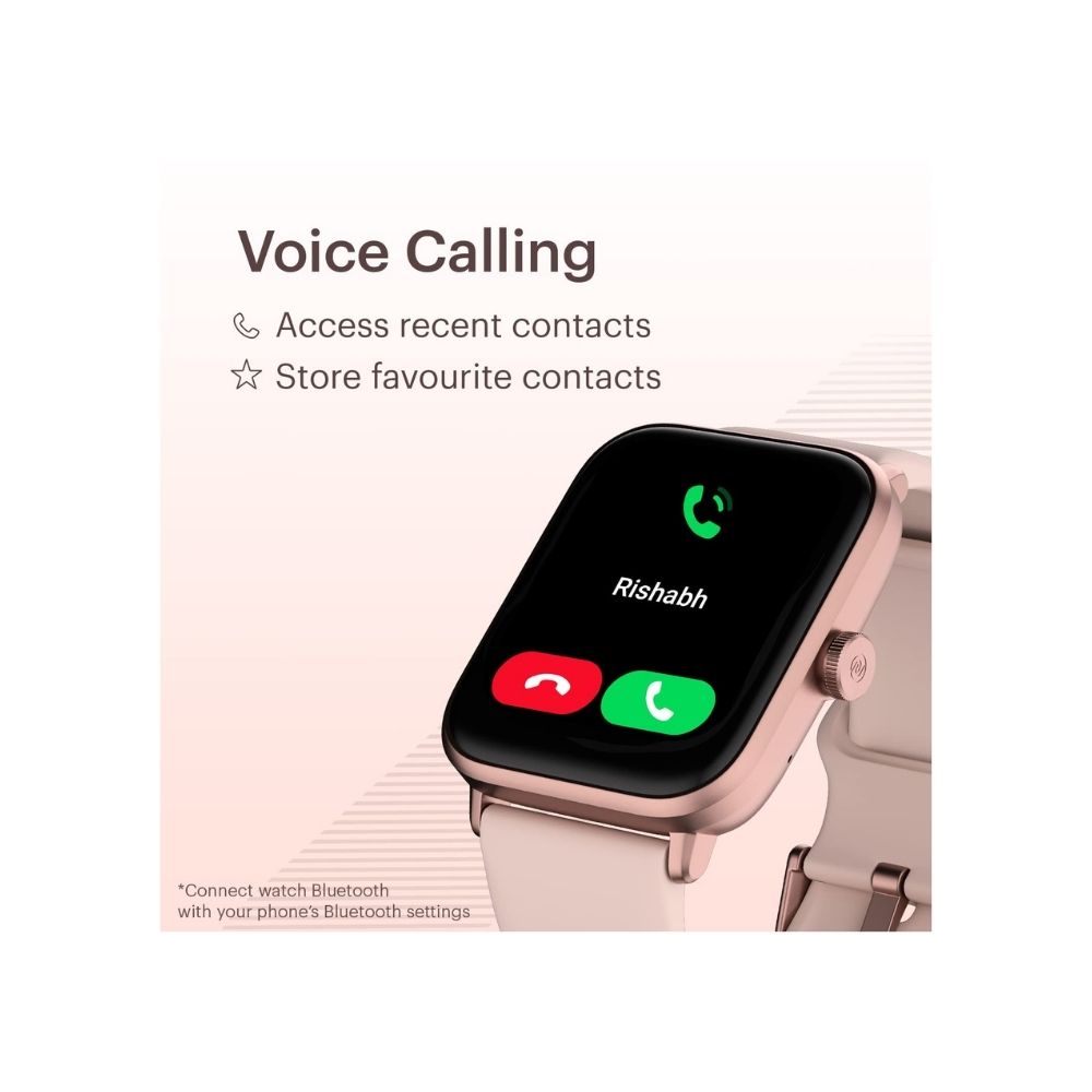 Noise ColorFit Pro 3 Alpha Bluetooth Calling Smart Watch (Rose Pink)