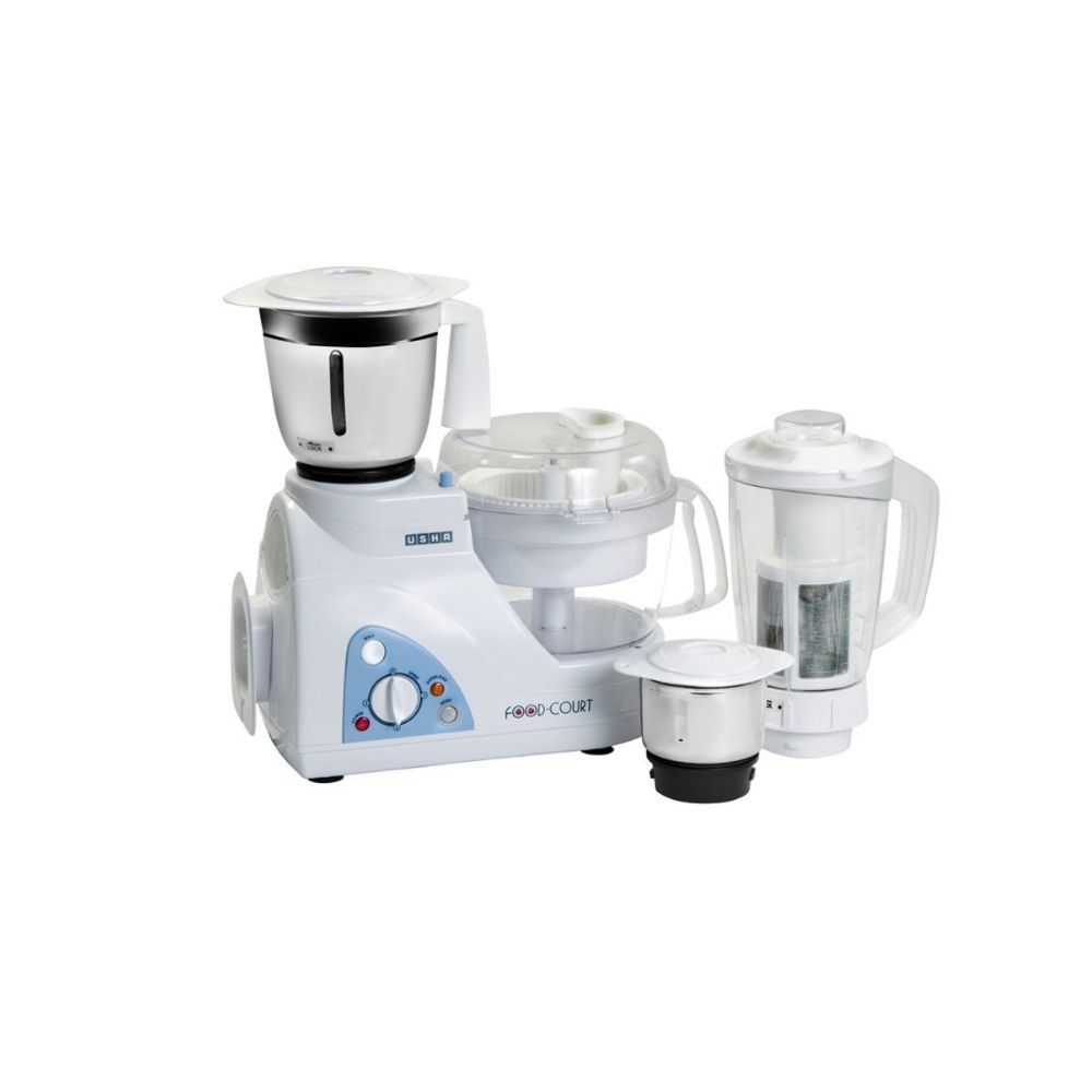 Usha Food Processor (2663) 600 Watt with 3 Jars (White)