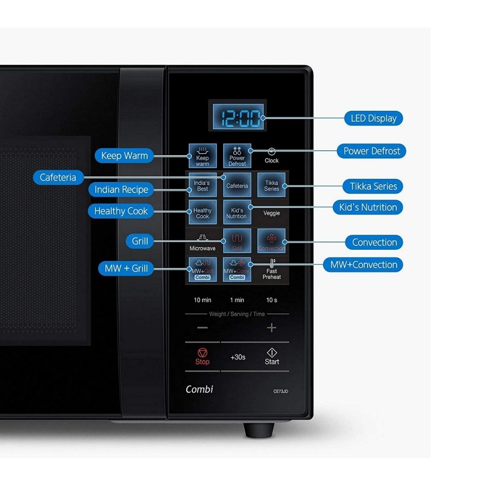 Samsung 21 L Convection Microwave Oven (CE73JD-B/XTL, Black)