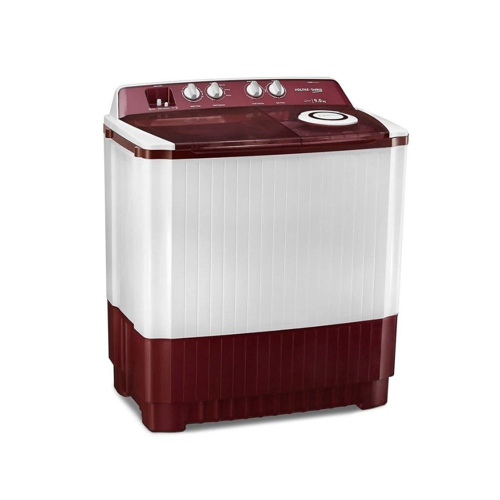 Voltas Beko 9 kg Semi Automatic Washing Machine (Burgundy) WTT90ABRT