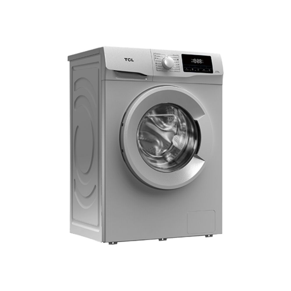 TCL 7 kg Fully Automatic Front Load with In-built Heater Silver  (TWF70-G123061A03S)