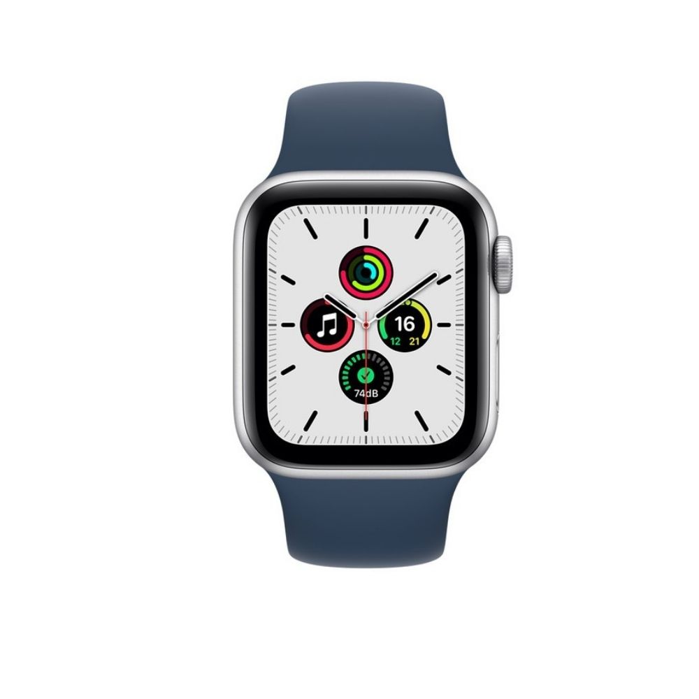 Apple Watch Series SE GPS - 40 mm Silver Aluminum Case with Abyss Blue Sport Band