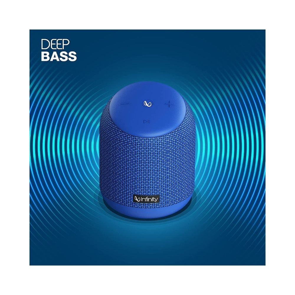 Infinity by Harman CLUBZ 250 Dual EQ Deep Bass 15W Portable Waterproof Wireless Speaker (Blue)