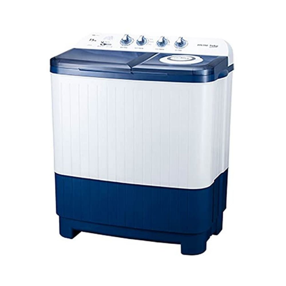 Voltas Beko 7.5 kg Semi-Automatic Top Loading Washing Machine, Double Waterfall (WTT75DBLT, Sky Blue)