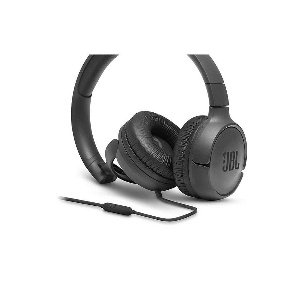 JBL T500 Wired Headphones  (Black )