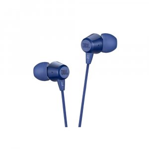 JBL C50HI Wired in Ear Earphones with Mic (Blue)