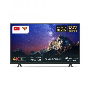 TCL 108 cm (43 inches) 4K Ultra HD Certified Android Smart LED TV 43P615 (Black) (2020 Model) | With Dolby Audio