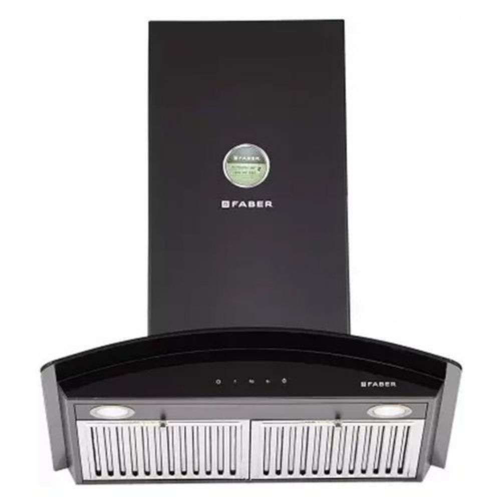 Faber 90 cm 1095 mhr box-type Kitchen Chimney Hood Topaz Smart 3D T2S2 BK TC LTW 90 Baffle Filter Touch Control Black