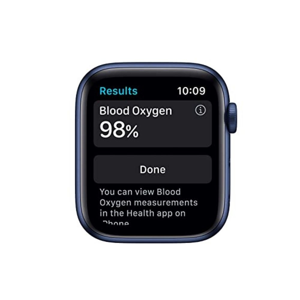 Apple Watch Series 6 GPS M00J3HN/A 44 mm Blue Aluminium Case with Deep Navy Sport Band