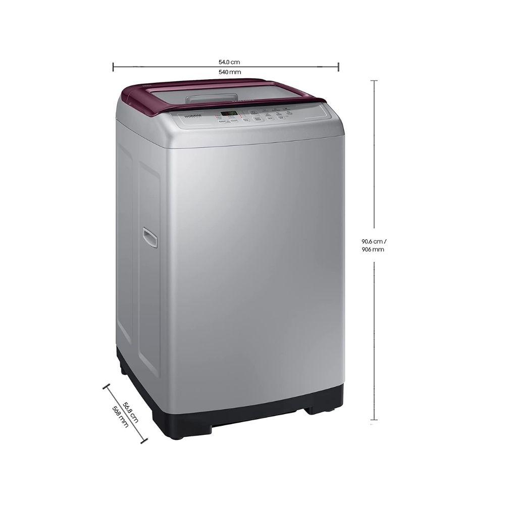 Samsung 6.5 Kg Fully-Automatic Top Loading Washing Machine (WA65A4022FS/TL, Imperial Silver, Wobble technology)