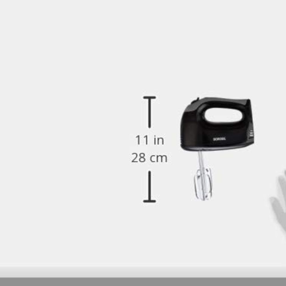 Borosil Smartmix 300-Watt Hand Mixer (Silver)