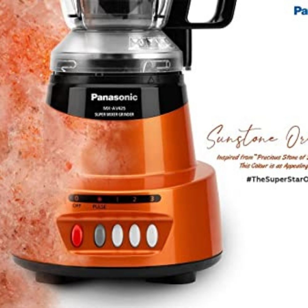 Panasonic MX-AV425 (Sunstone Orange) 600W Super Mixer Grinder