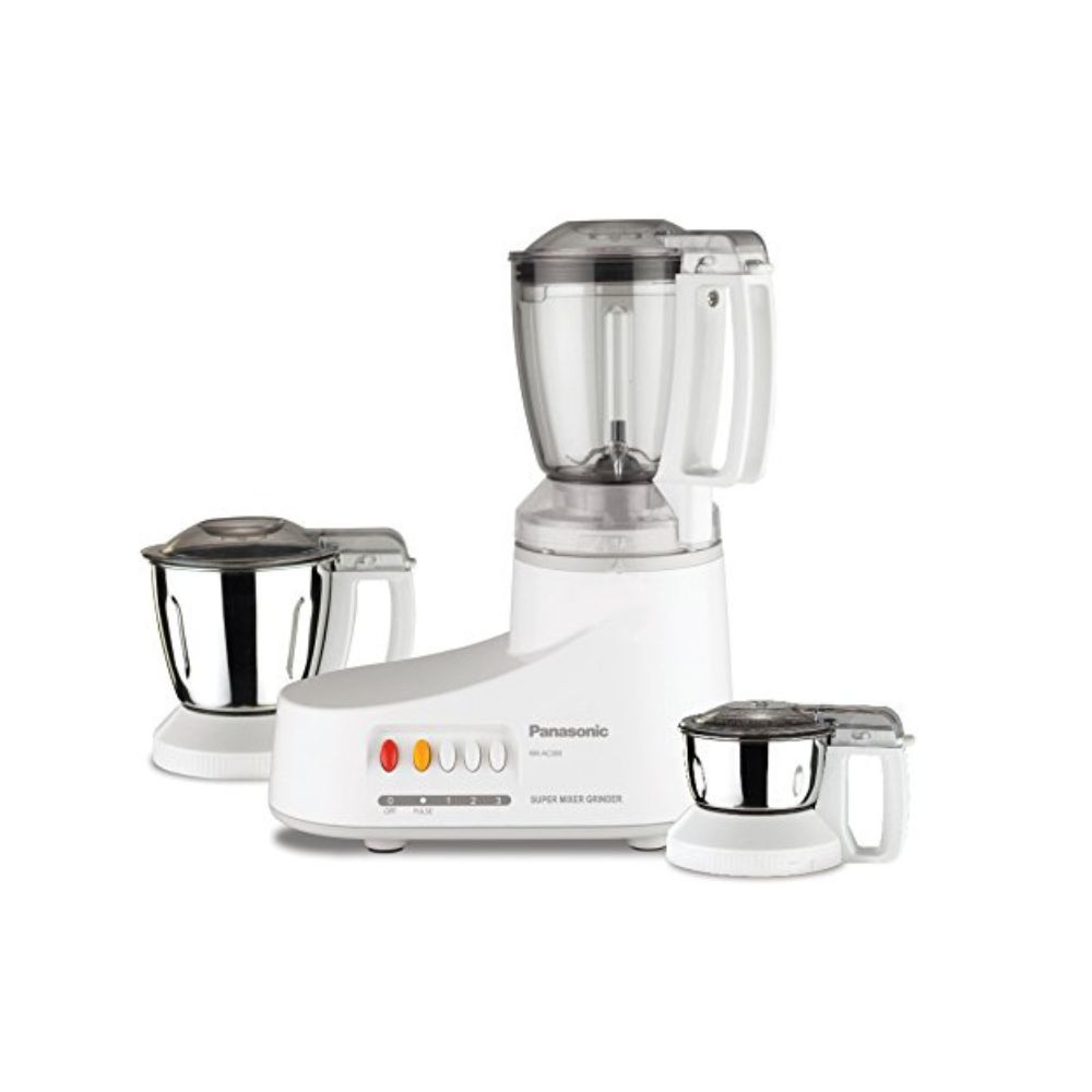 Panasonic AC MX-AC300-H 550-Watt Mixer Grinder with 3 Jars (Grey)