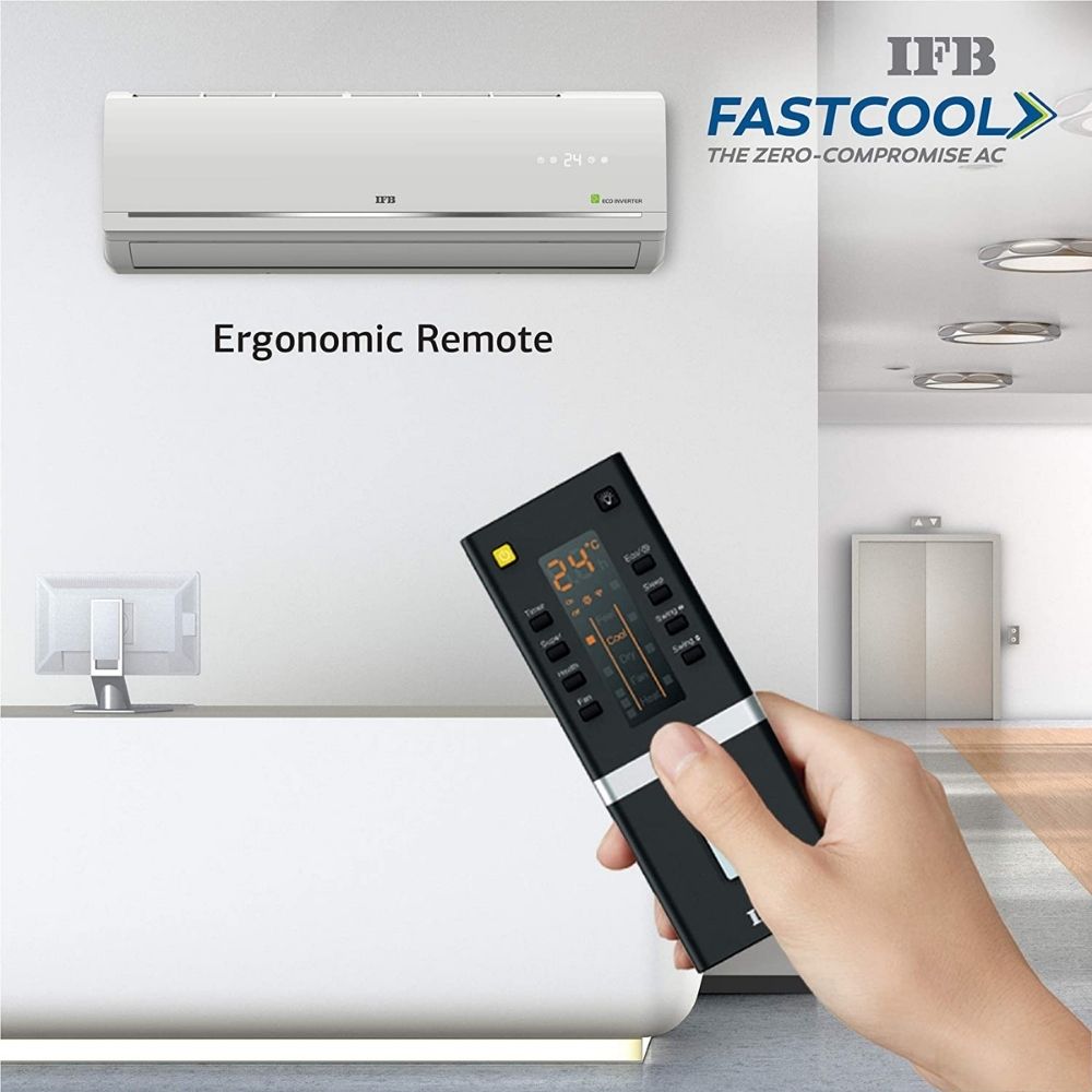 IFB 1 Ton 3 Star Twin Inverter Split Fastcool Silver Series AC (Copper, PM 0.3 Filter, IACI12SA3G3C, 2021 Model, Ivory Matte)