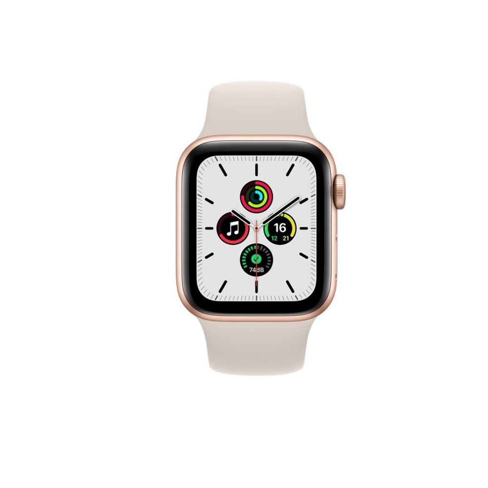 APPLE Watch MKQX3HN/A Aluminium Case  (Gold Strap, Regular)