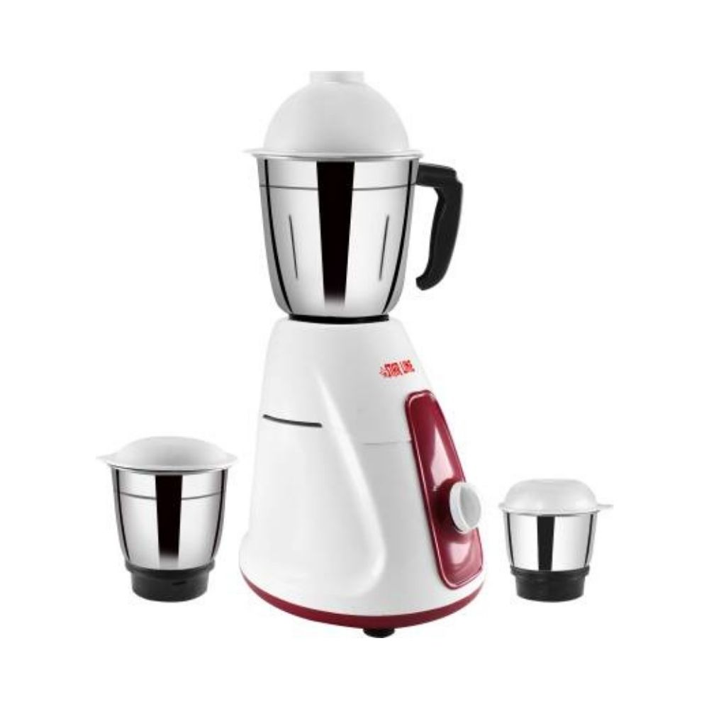 STARLINE STAR HERO RED 3 JAR MIXER GRINDER JUICER 500 MIXER GRINDER (3 Jars, Multicolor)