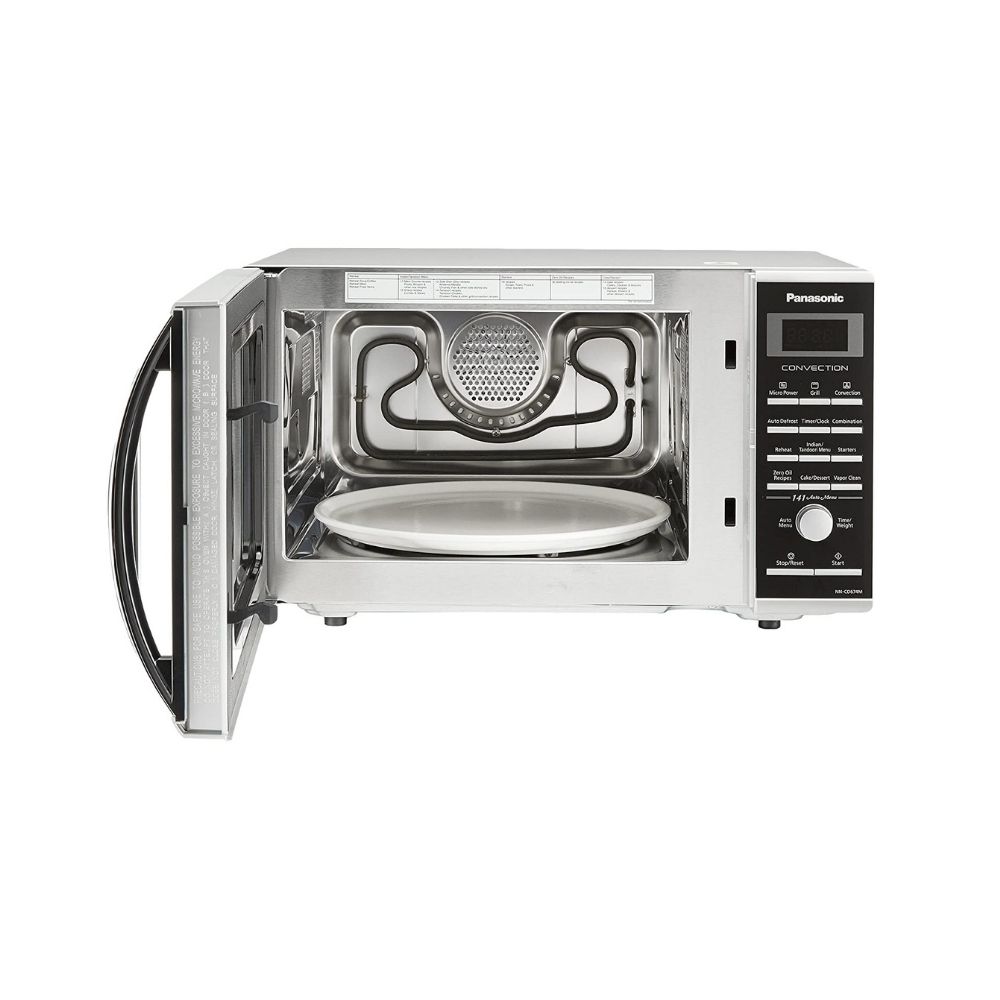 Panasonic 27L Convection Microwave Oven(NN-CD674MFDG,Silver, Rotisserie)